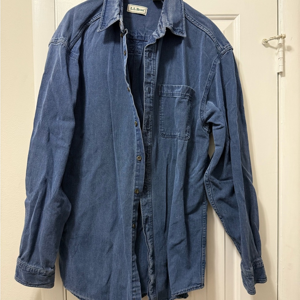 Vintage L.L. Bean Blue Denim Shirt